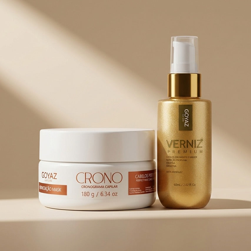 Kit Máscara Nutrição Crono + Verniz Finalizador Premium