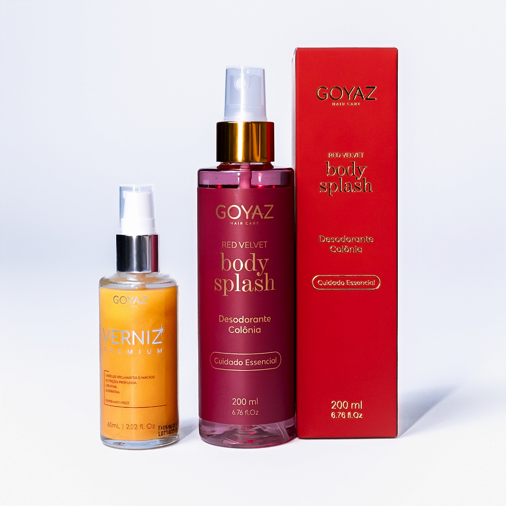 Combo Body Splash Red Velvet + Verniz Premium