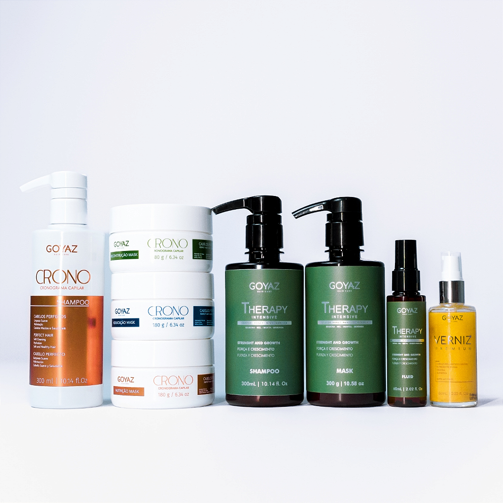 Kit Cronograma + Kit Terapia + 1 Óleo Reparador de Pontas de Brinde
