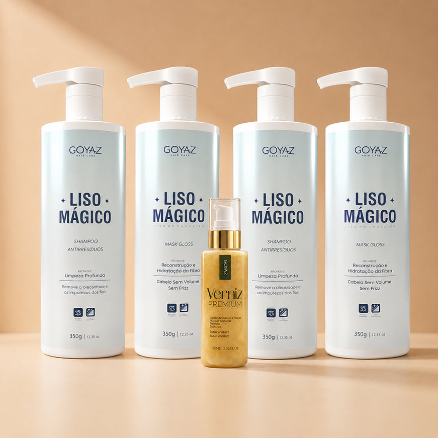 Combo 2 Liso Mágico + Verniz Finalizador Premium