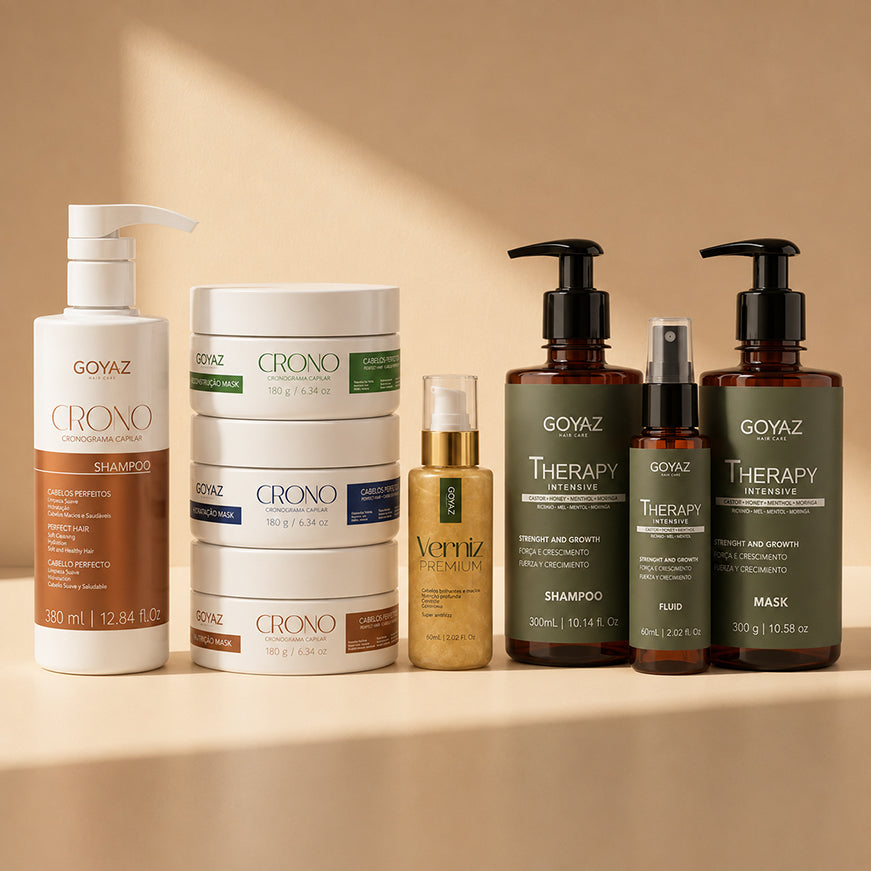 Kit Cronograma + Kit Terapia + 1 Óleo Reparador de Pontas de Brinde