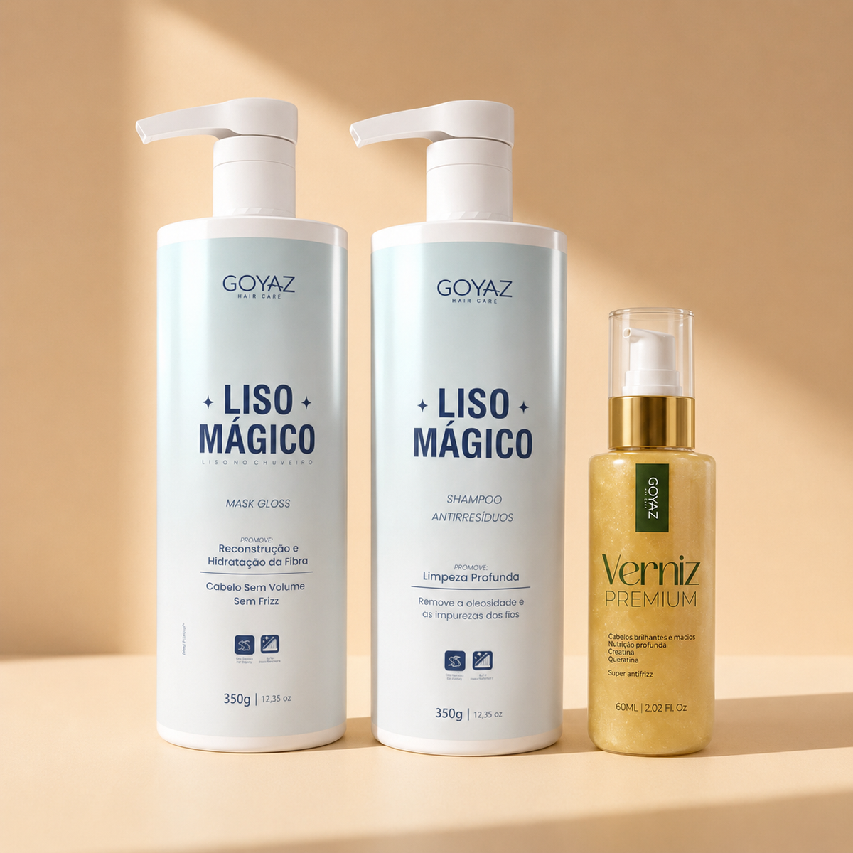 Kit Liso Mágico + Verniz Finalizador Premium