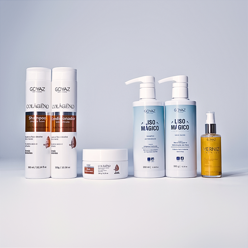 Kit Colágeno+ Kit Liso Mágico+ Verniz